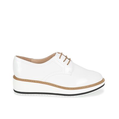 DERBY ANDRÉ FEMME CUIR BLANC